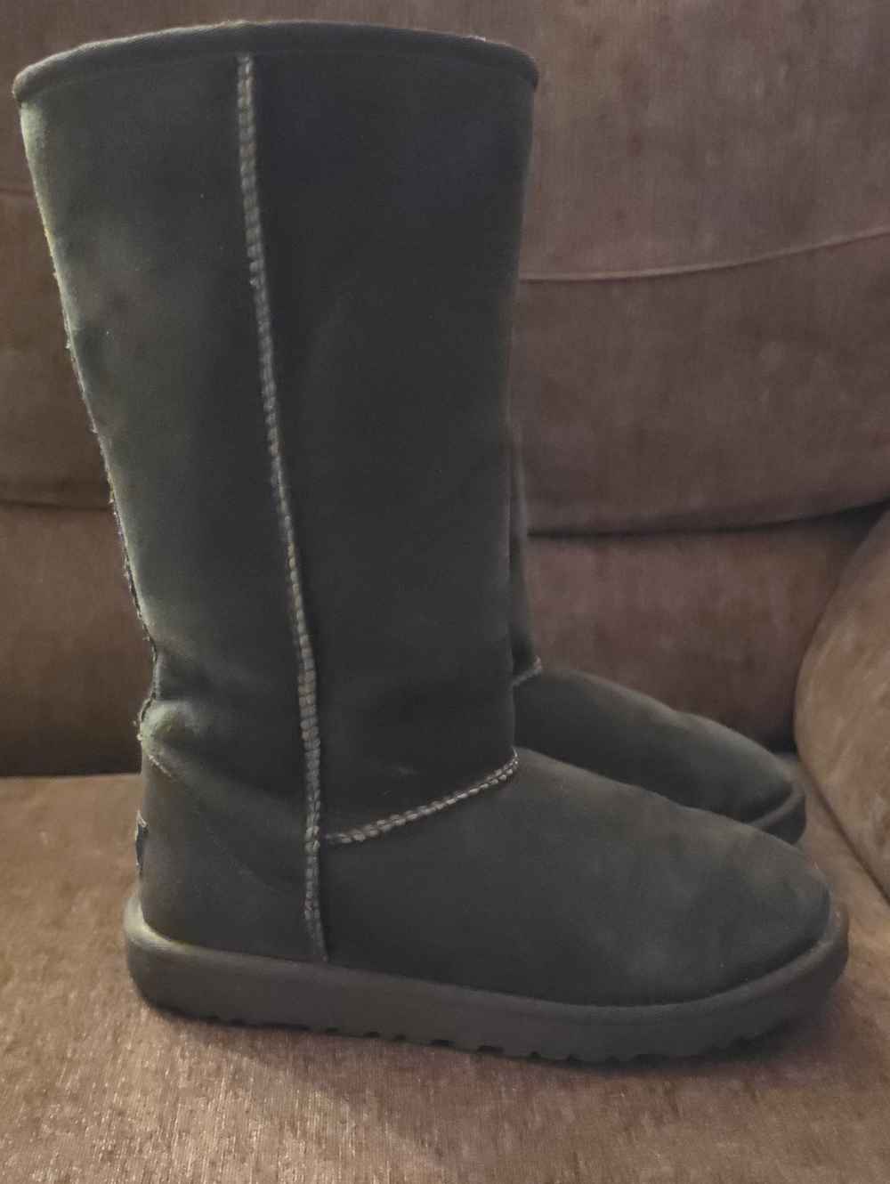 UGG Women's Tall Black Suede Winter Boots